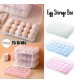 15Grids Transparent Egg Storage Box Single Layer Egg Storage Container Egg Trays With Plastic Lid